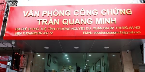 Văn phòng công chứng Trần Quang Minh